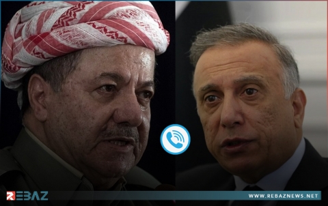الرئيس بارزاني والكاظمي يؤكدان أهمية التعاون والتنسيق بين القوات الاتحادية وقوات البيشمركة لحماية الحدود