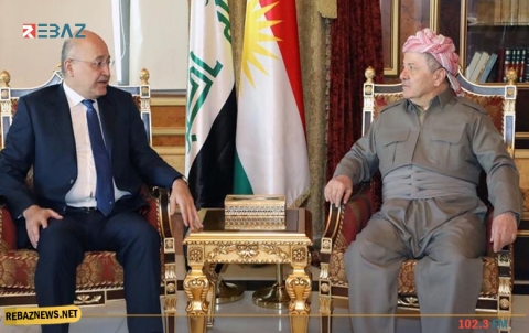 الرئيس بارزاني وصالح يبحثان آخر مستجدات الوضع في العراق