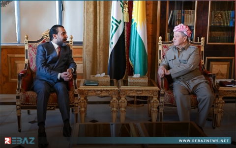 الرئيس بارزاني يستقبل محمد الحلبوسي رئيس حزب تقدم