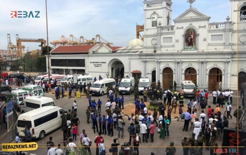  انفجارات تهز سريلانكا صباح 