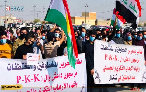 مخيمات شنكال تخرج عن بكرة أبيها في احتجاجات منددة بـ