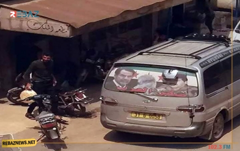 انتشار صور الديكتاتور صدام حسين في عفرين