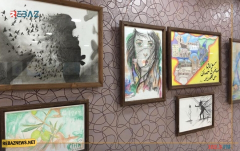 بالصور.. افتتاح أول معرض في عفرين 