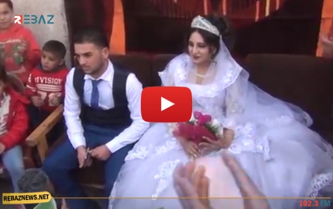 رغم النزوح , محمد وحنان يكللان قصة الحب بالزواج