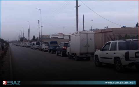 طوابير الانتظار لا تنتهي..  استمرار أزمة الوقود في كوردستان سوريا