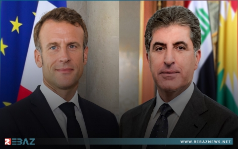 إيمانويل ماكرون يدين الهجوم بالمسيرات على منزل نيجيرفان بارزاني 