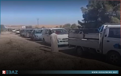 أزمة الوقود بكوباني.. مئات السيارات في طوابير الانتظار