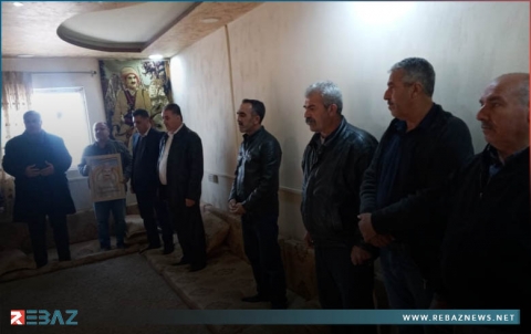 وفد من منظمة كوركوسك للكوردستاني - سوريا يزور منزل شقيق الشهيد نصرالدين برهك