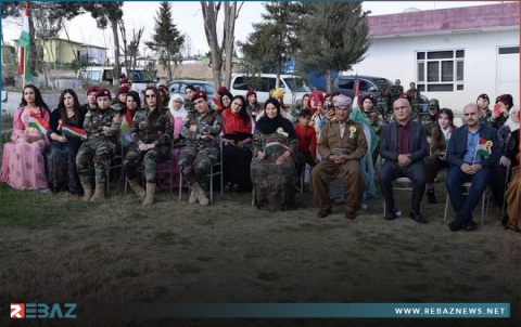 إحياء يوم المرأة العالمي من قبل مقاتلات بيشمركة روج