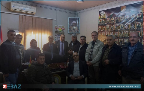مسؤول منظمة دوميز للكوردستاني - سوريا يستقبل وفداً لاتحاد معلمي كوردستان سوريا