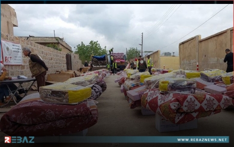 بارزاني الخيرية توزع المساعدات على 3600 عائلة في جنديرس