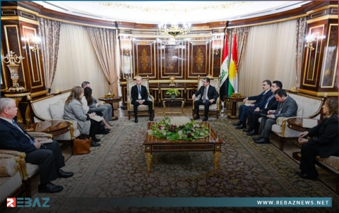 مسرور بارزاني يستقبل وفداً من مجلس الشيوخ الأمريكي