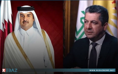 مسرور بارزاني يعزي الشيخ تميم بن حمد آل ثاني أمير دولة قطر بوفاة والده 