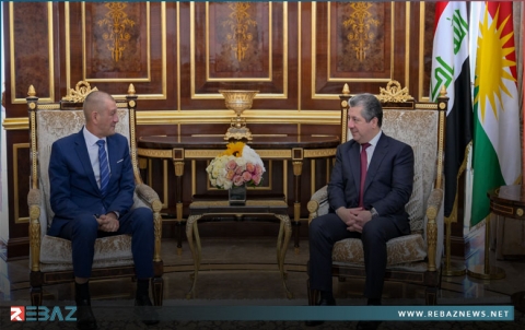 مسرور بارزاني يستقبل إيفان يوريتش سفير كرواتيا لدى العراق