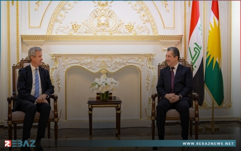 مسرور بارزاني يستقبل ألبريشت فون فيتكه القنصل العام لألمانيا في إقليم كوردستان 