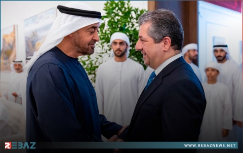مسرور بارزاني ومحمد بن زايد يؤكدان على تعزيز العلاقات بين إقليم كوردستان والإمارات