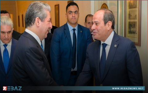 مسرور بارزاني وعبدالفتاح السيسي يؤكدان أهمية تعزيز الروابط بين إقليم كوردستان ومصر