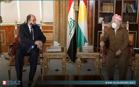 الرئيس بارزاني ووفد 