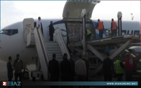 أول طائرة مساعدات إنسانية مصرية تصل مطار دمشق الدولي 
