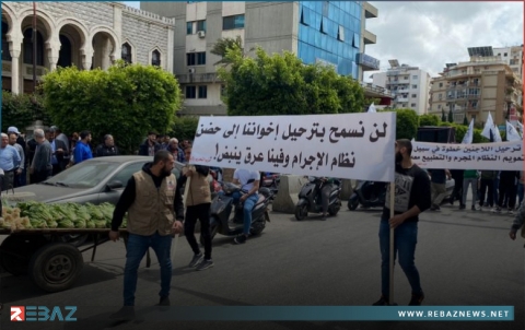 مظاهرة رافضة لترحيل اللاجئين السوريين في لبنان
