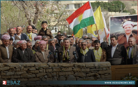 وفد من منظمة دوميز للديمقراطي الكوردستاني - سوريا يزور مزار الخالدين في منطقة بارزان