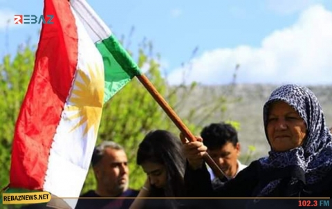 بالعلم الكوردستاني والنشيد القومي.. الكورد يحتفلون بعيد نوروز في عفرين