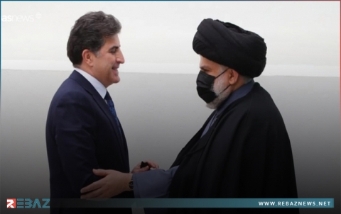 نيجيرفان بارزاني والحلبوسي يجتمعان بـ الصدر في النجف