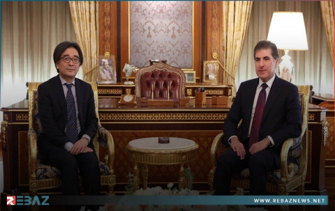 رئيس إقليم كوردستان يستقبل السفير الياباني لدى العراق