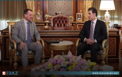 نيجيرفان بارزاني والقنصل الفرنسي في إقليم كوردستان يناقشان الأوضاع في المنطقة 