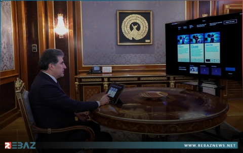 رئيس إقليم كوردستان يصوت الكترونيا لجماهير نادي زاخو 