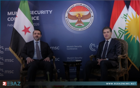 نیجیرفان بارزاني يجتمع مع أسعد الشيباني وزير خارجية سوريا 