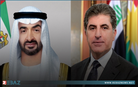 رئيس إقليم كوردستان يتلقى اتصالا هاتفيا من رئيس دولة الإمارات 