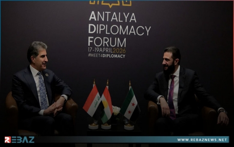 نيجيرفان بارزاني وأحمد الشرع يبحثان سبل تعزيز الروابط المشتركة بين إقليم كوردستان وسوريا