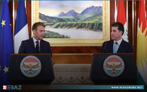 نيجيرفان بارزاني وإيمانويل ماكرون يؤكدان على حماية حقوق الكورد في سوريا