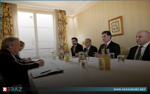 نيجيرفان بارزاني وأنطونيو غوتيريش يجتمعان في ألمانيا 