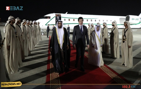 نيجيرفان بارزاني للمرة الأولى يزور الإمارات منذ توليه منصبه رئيساً لإقليم كوردستان