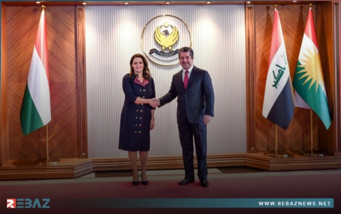 مسرور بارزاني يستقبل الرئيسة الهنغارية ويؤكدان على توطيد العلاقات