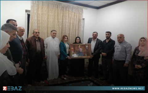 وفد من منظمة زاخو لـPDK-S يزور عائلة الشهيد البيشمركة محمد رشيد