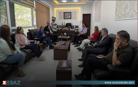 وفد من ممثلية ENKS يزور مكتب الهجرة والمهجرين بمحافظة دهوك