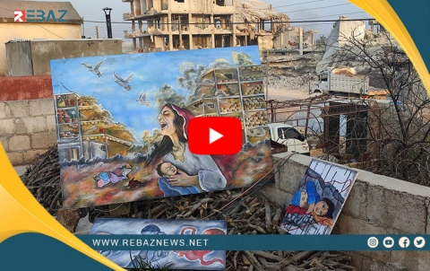 Cara yekê ye mezada tabloyeke şêwekareke kurd li Cindirêsê bi 5700 yoro tê firotin