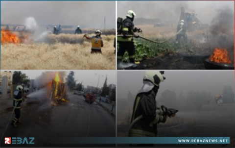 17 حريقاً شمال غربي سوريا خلال يوم واحد