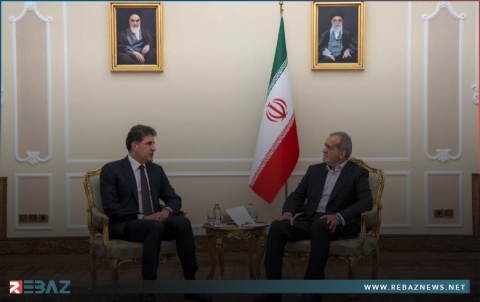 رئيس إقليم كوردستان يجتمع مع الرئيس الإيراني الجديد