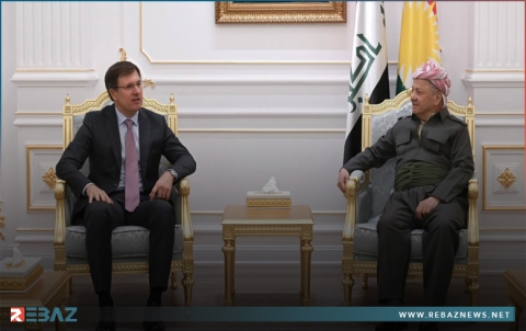 الرئيس بارزاني يستقبل القنصل العام الروسي في أربيل مكسيم روبين