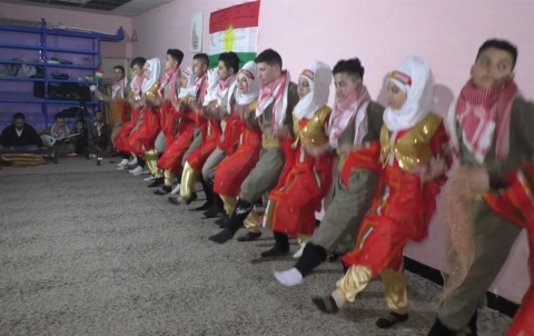 كوركوسك.. تحضيرات فرقة بيشمركة للفن والفلكلور الكوردي لشهر آذار