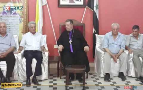  وفد من الوطني الكوردي يزور كنيسة السريان الكاثوليك في الحسكة 