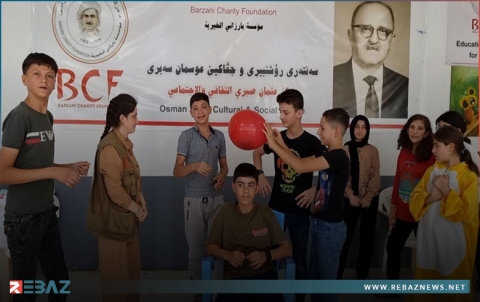 مؤسسة بارزاني الخيرية تنظم احتفالية للأطفال ذوي الاحتياجات الخاصة في مخيم قوشتبة
