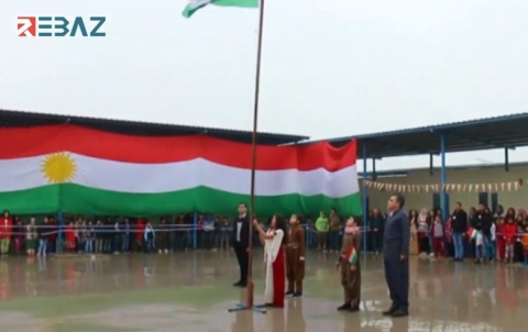 إحياء يوم العلم الكوردستاني في مخيم قوشتبه بهولير