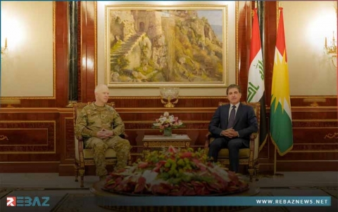 رئيس إقليم كوردستان يستقبل قائد قوات التحالف الدولي في العراق وسوريا