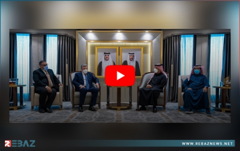 سالم المسلط و أنس العبدة يجتمعان مع وزير الخارجية القطري