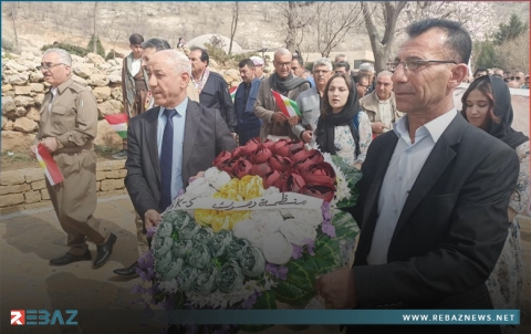 منظمة دهوك للديمقراطي الكوردستاني - سوريا تزور مزار الخالدين في منطقة بارزان